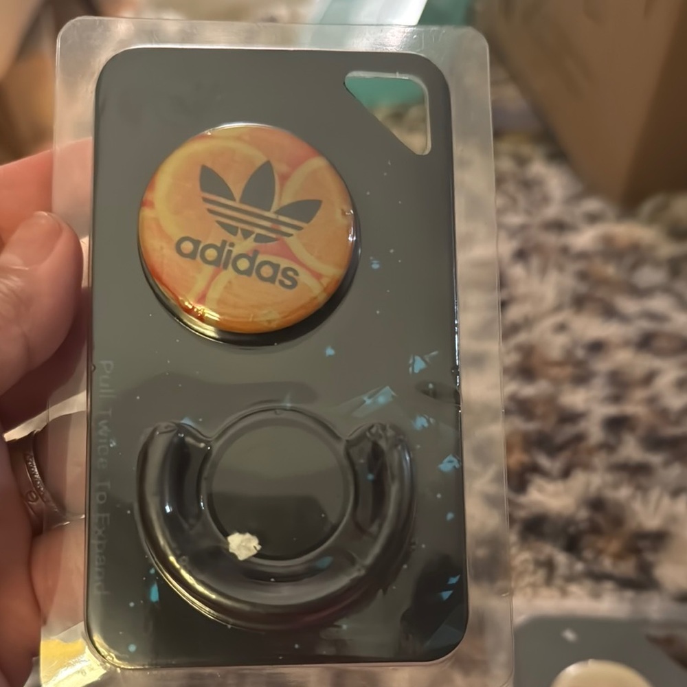 Adidas Black Phone Cover with Grip